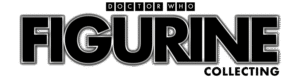 black and silver logo that states Doctor Who Figurine Collecting.